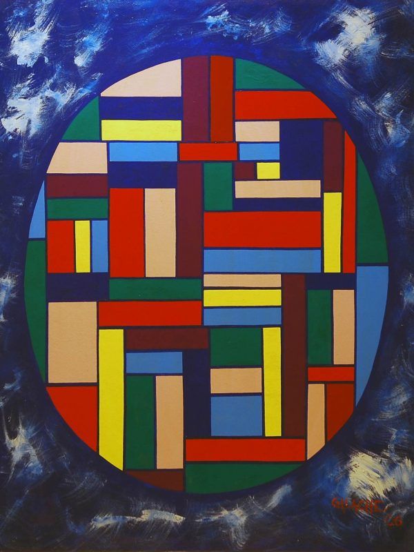 COMPOSICIÓN GEOMÉTRICA - Acrílico sobre lienzo - 100 x 80 cm