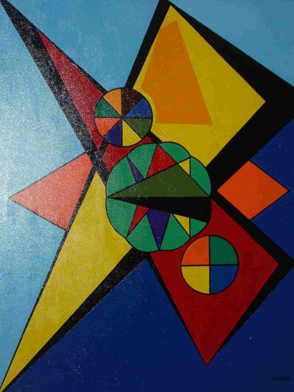 COMPOSICIÓN GEOMÉTRICA - Acrílico sobre lienzo