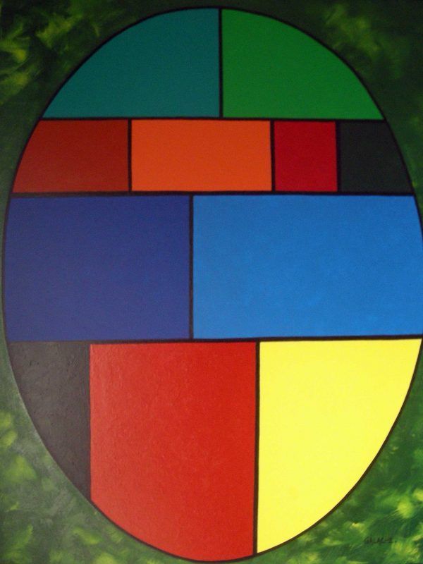 COMPOSICIÓN GEOMÉTRICA - Acrílico sobre lienzo