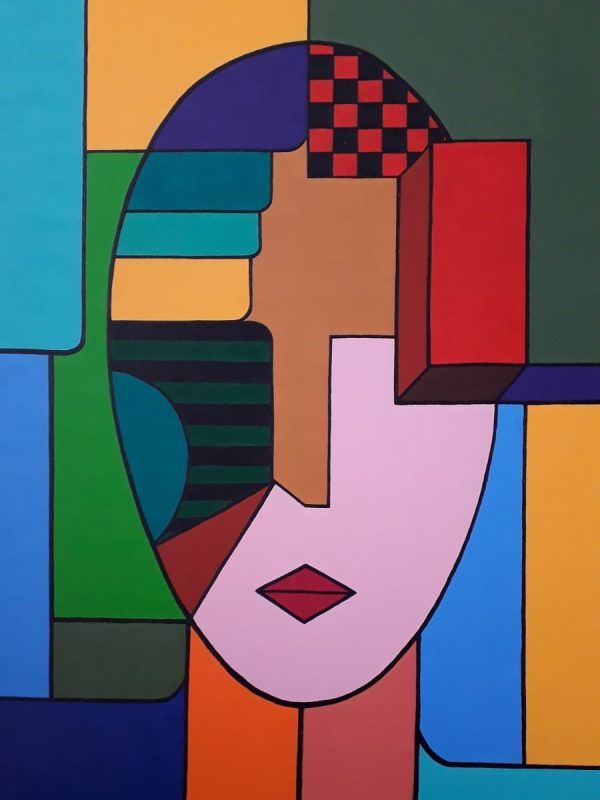 DAMA- Acrílico sobre lienzo - 80 x 60 cm