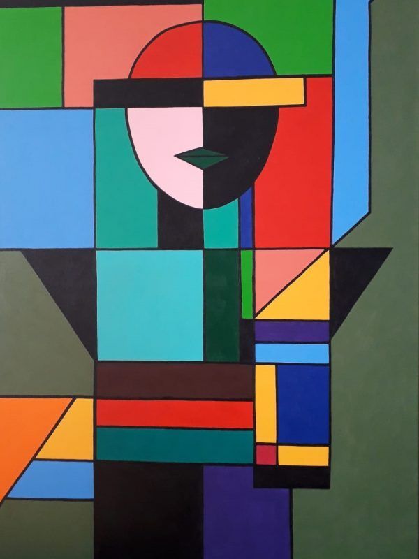 HOMBRE - Acrílico sobre lienzo - 90 x 60 cm