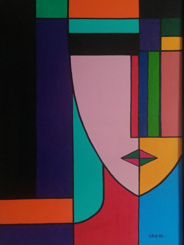 MUJER - Acrílico sobre lienzo - 70 x 50 cm