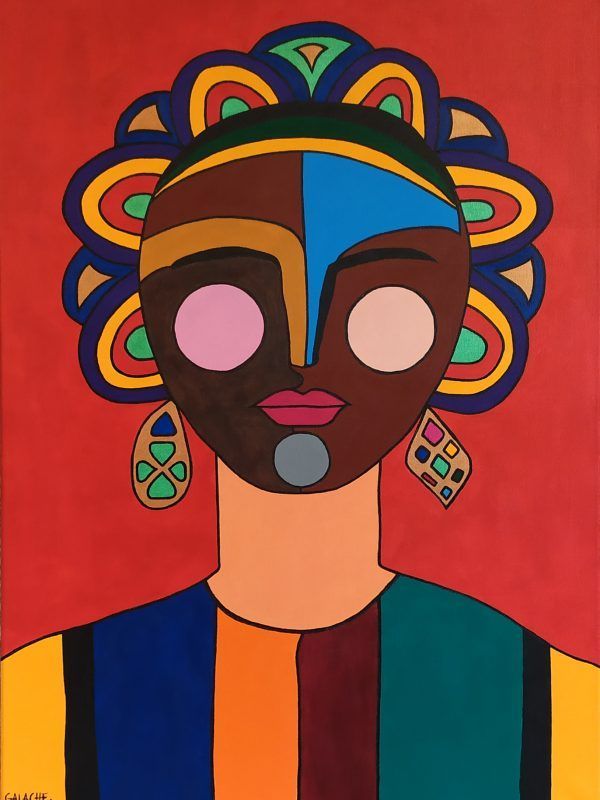 MUJER - Acrílico sobre lienzo - 70 x 50 cm