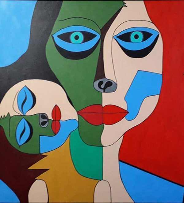 MATERNIDAD- Acrílico sobre lienzo - 70 x 60 cm
