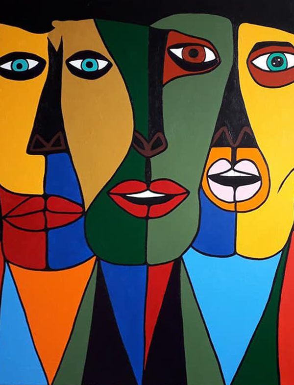 LOS 3 - Acrílico sobre lienzo - 90 x 70 cm