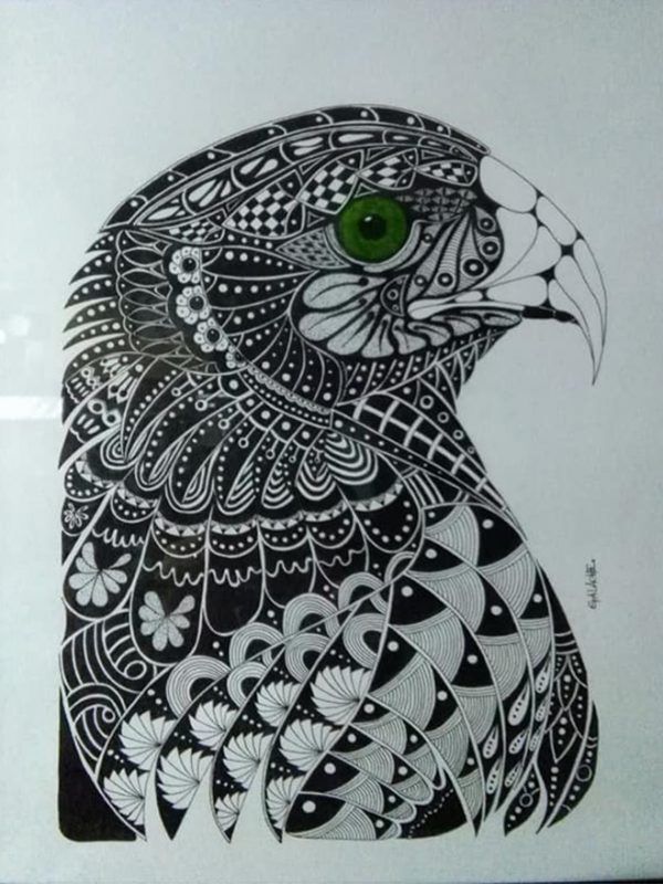 ÁGUILA REAL - Tinta (Colección privada)