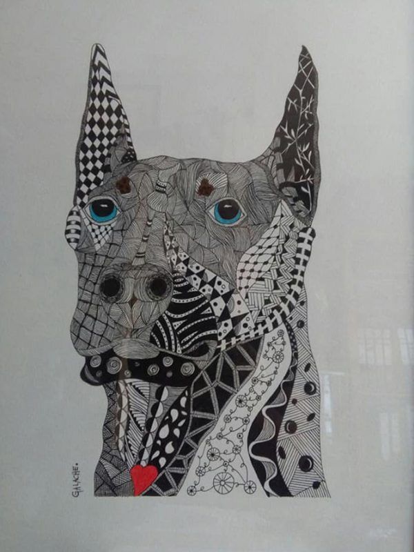 PERRO - Tinta - 30 x 40 cm