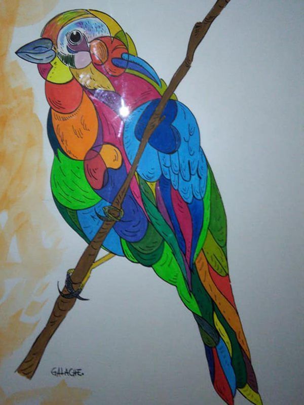 PÁJARO - Tinta (Colección privada)