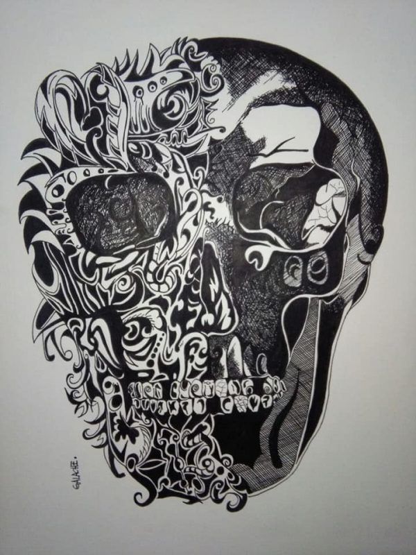 CALAVERA - Tinta - 30 x 40 cm