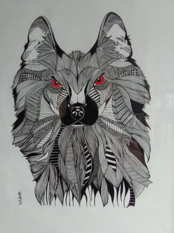 PERRO - Tinta - 30 x 40 cm