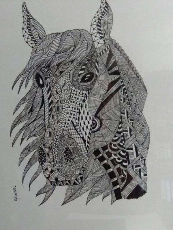 CABALLO - Tinta - 30 x 40 cm