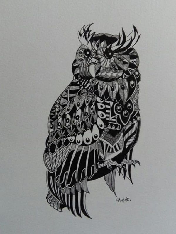 BÚHO - Tinta - 30 x 40 cm