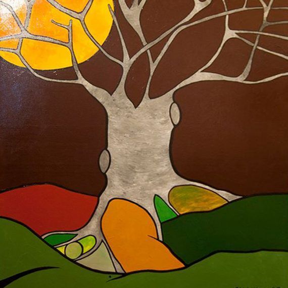 ÁRBOL MUERTO - Acrílico sobre lienzo