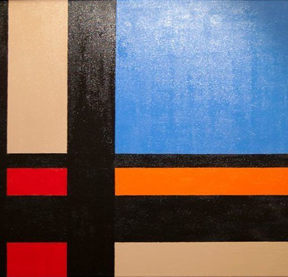 COMPOSICIÓN GEOMÉTRICA - Acrílico sobre lienzo