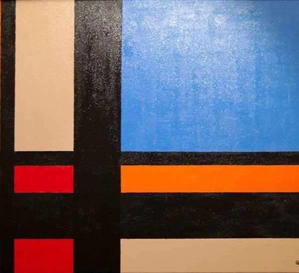 COMPOSICIÓN GEOMÉTRICA - Acrílico sobre lienzo