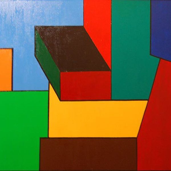 COMPOSICIÓN GEOMÉTRICA - Acrílico sobre lienzo