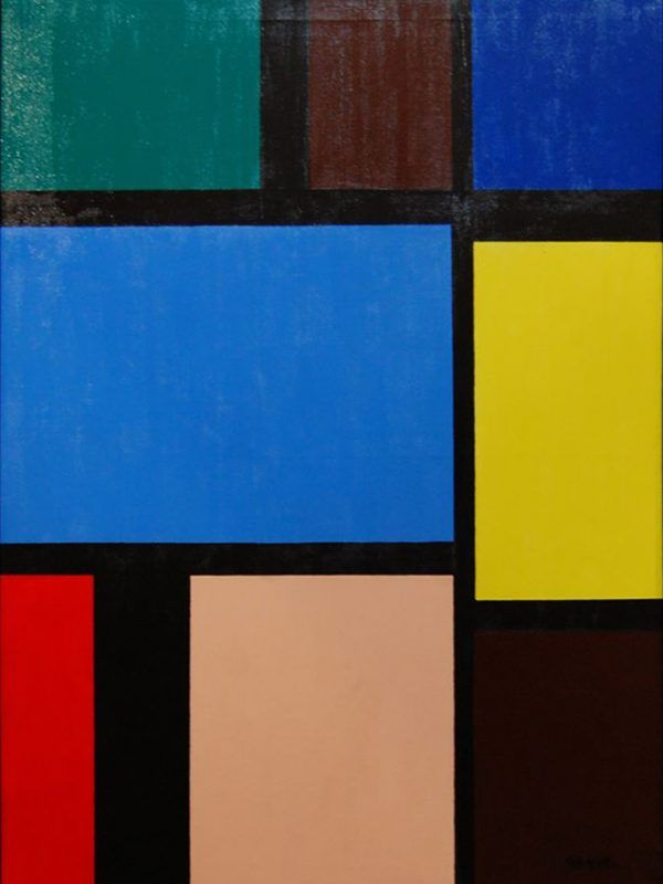 COMPOSICIÓN GEOMÉTRICA - Acrílico sobre lienzo
