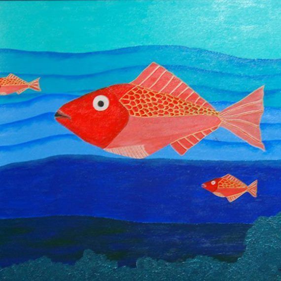 PECES - Acrílico sobre lienzo