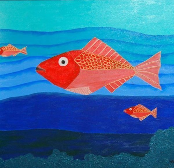 PECES - Acrílico sobre lienzo