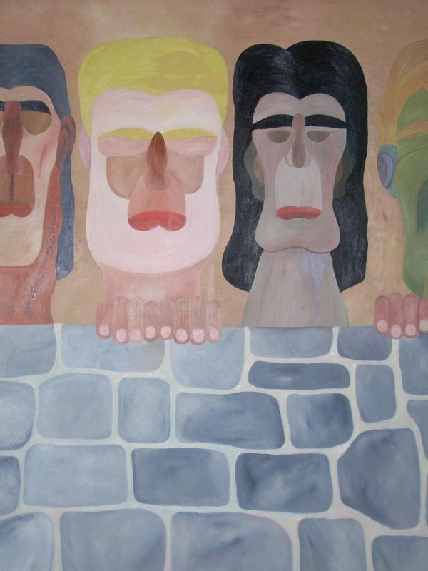 TRAS EL MURO - Óleo sobre lienzo (Colección privada)