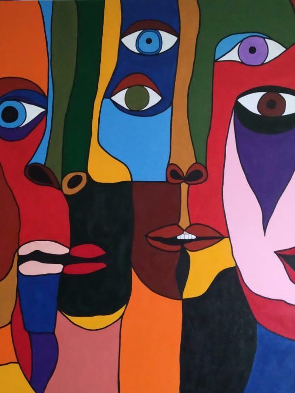 ESPECTADORES - Acrílico sobre lienzo - 100 x 70 cm
