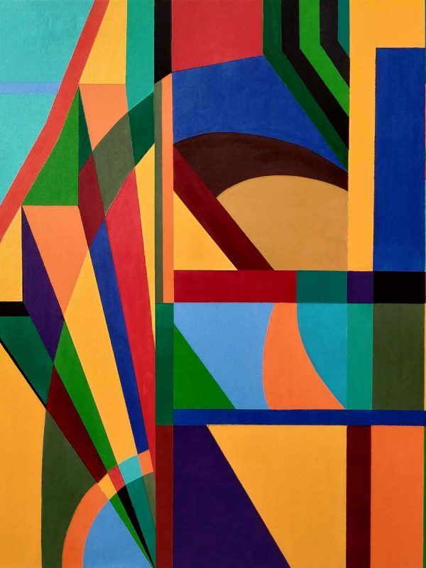 COMPOSICIÓN GEOMÉTRICA - Acrílico sobre lienzo