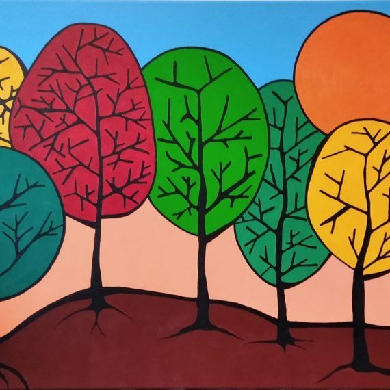OTOÑO - Acrílico sobre lienzo - 60 x 90 cm