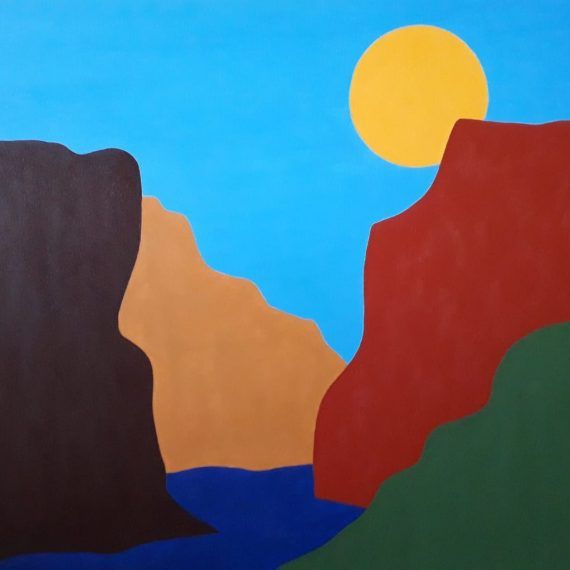 PAISAJE - Acrílico sobre lienzo - 80 x 60 cm