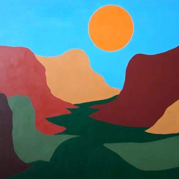 PAISAJE - Acrílico sobre lienzo - 80 x 60 cm