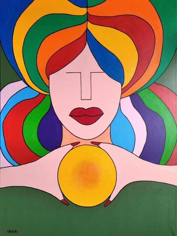 LA PITONISA - Acrílico sobre lienzo - 60 x 80 cm