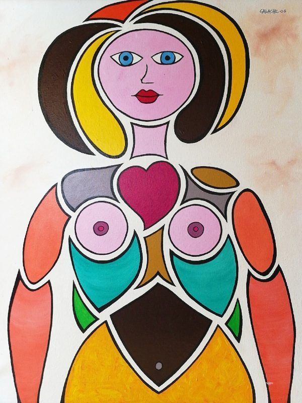 MUJER - Acrílico sobre lienzo (Colección privada)