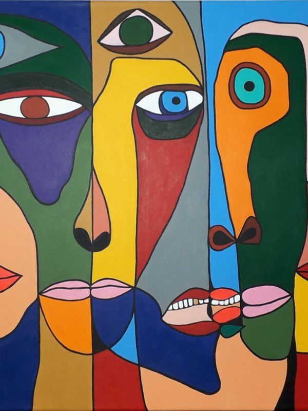 VIGILANTES - Acrílico sobre lienzo - 90 x 60 cm