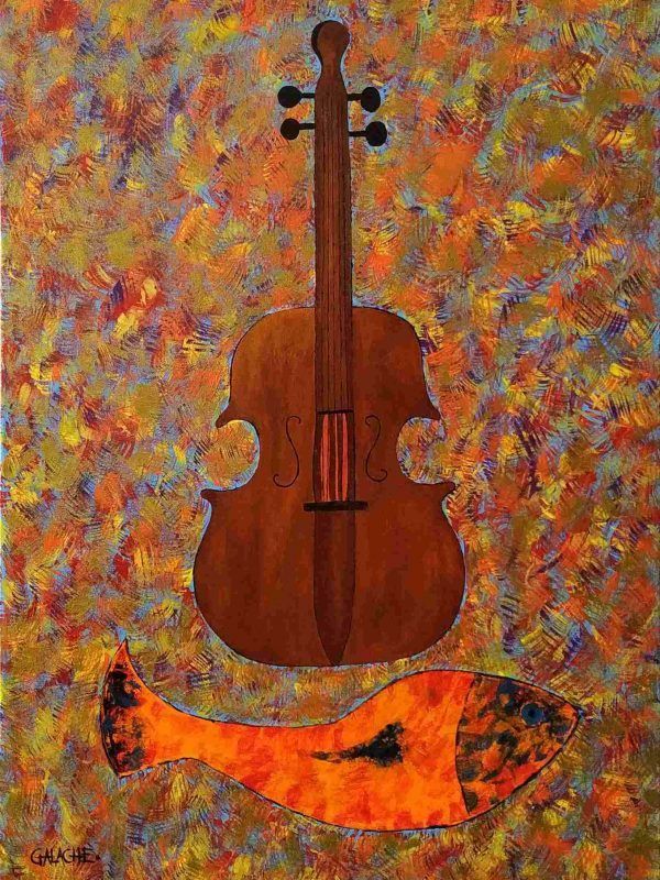 VIOLÍN - Acrílico sobre lienzo