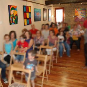Asistentes a la exposición