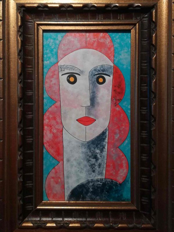 MUJER - Acrílico y tinta sobre papel - 40 x 25 cm