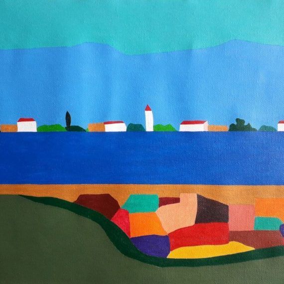 PAISAJE - Acrílico sobre lienzo - 42 x 30 cm