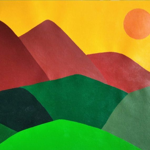 PAISAJE - Acrílico sobre lienzo - 42 x 30 cm