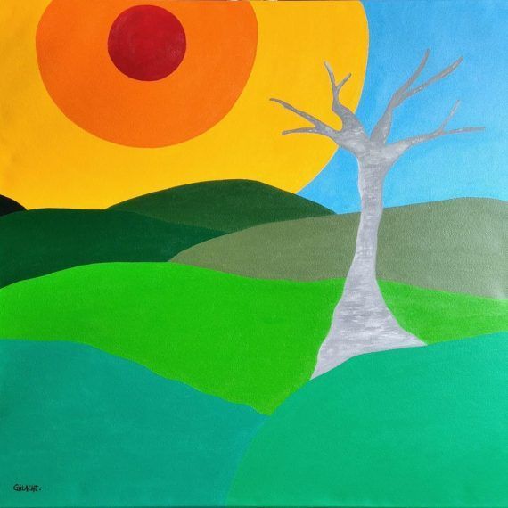PAISAJE - Acrílico sobre lienzo - 60 x 60 cm