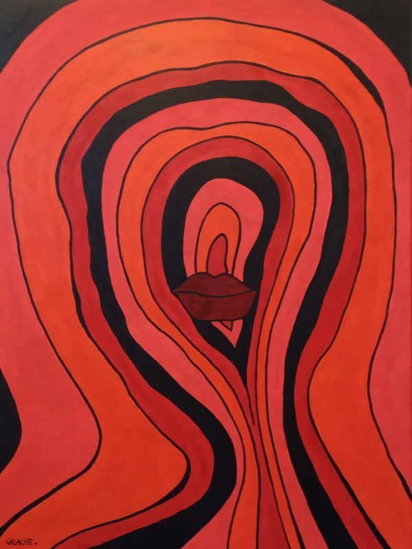 POR UN BESO - Acrílico sobre lienzo - 70 x 50 cm