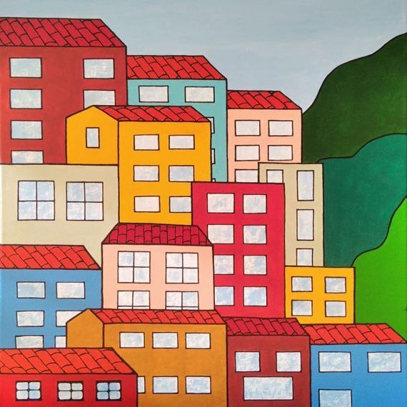 COLMENA - Acrílico sobre lienzo - 50 x 70 cm