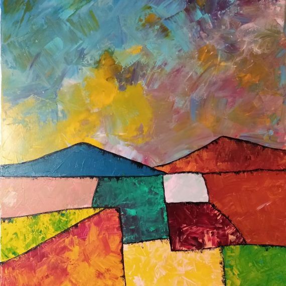 MONTAÑAS - Acrílico sobre lienzo - 50 x 70 cm