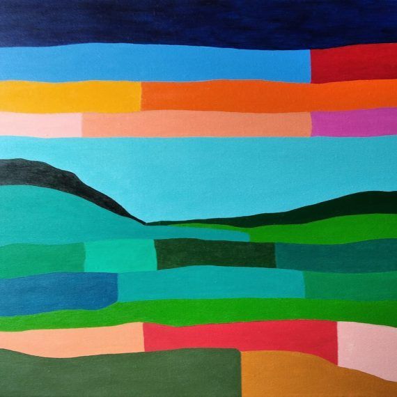 PAISAJE - Acrílico sobre lienzo - 70 x 50 cm