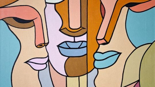 COMPLICIDADES - Acrílico sobre lienzo - 65 x 81 cm