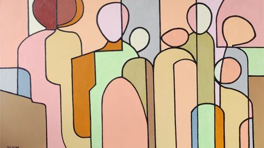 FAMILIA NUMEROSA - Acrílico sobre lienzo - 90 x 60 cm