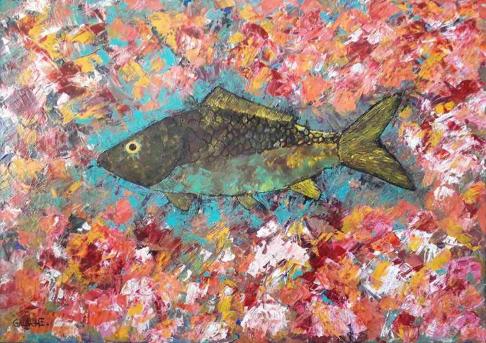 PEZ - Acrílico sobre lienzo - 70 x 50 cms