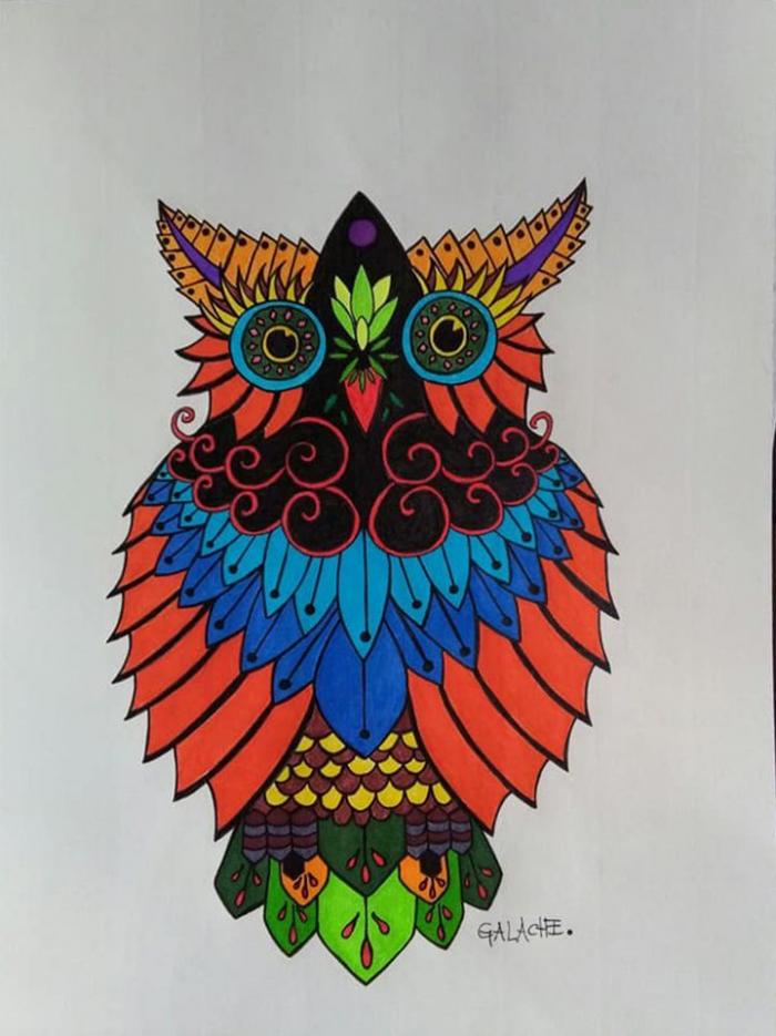 BÚHO - Tinta - 30 x 40 cm