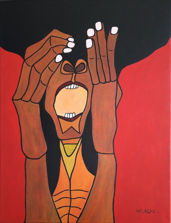 EL GRITO - Acrílico sobre lienzo - 70 x 50 cm