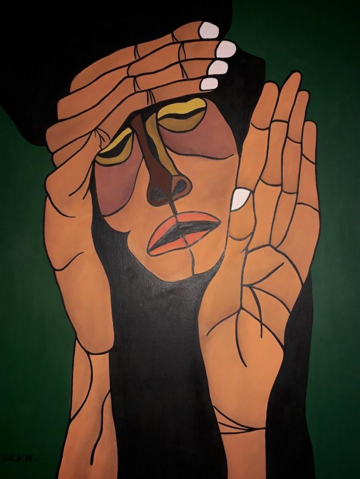 BASTA YA - Acrílico sobre lienzo - 80 x 60 cm