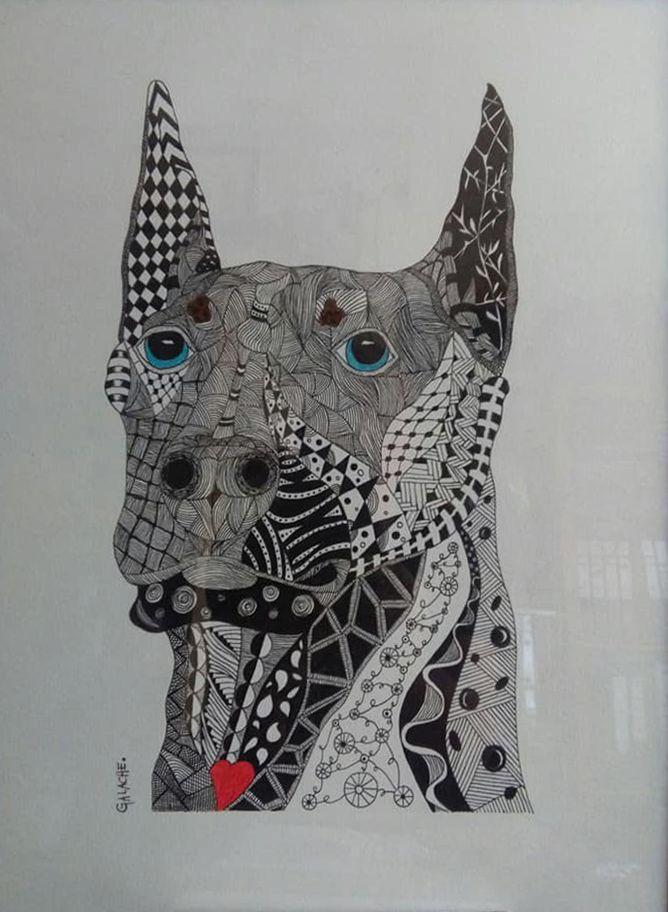 PERRO - Tinta - 30 x 40 cm
