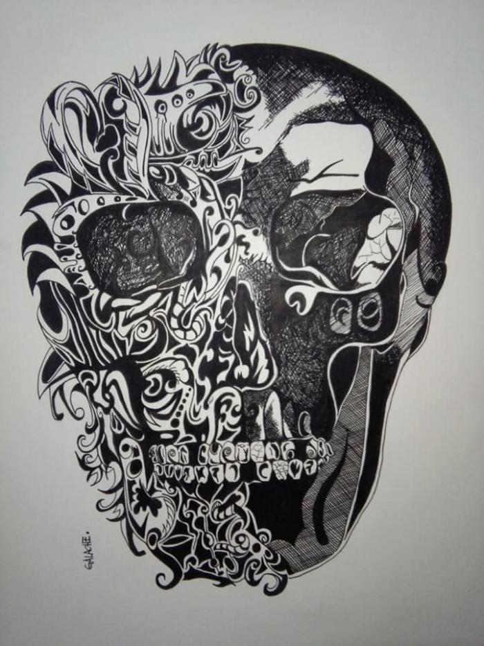 CALAVERA - Tinta - 30 x 40 cm